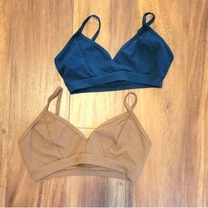 Groceries apparel organic cotton v bras Size M